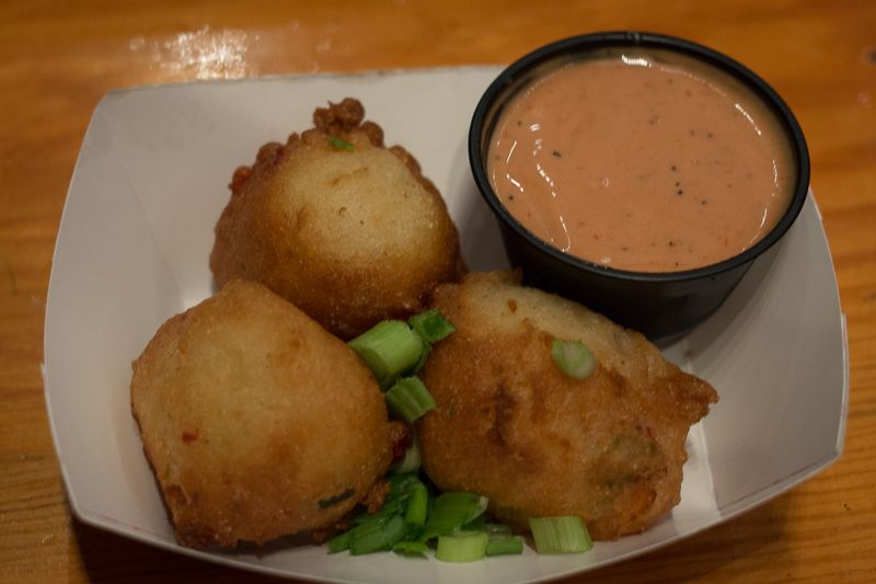 Busch Gardens Williamsburg Food and Wine Festival 2017 Gamba Fritters